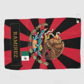 メキシコゴルフ&プレミアムメキシコ国旗/愛国者 ゴルフタオル (横)