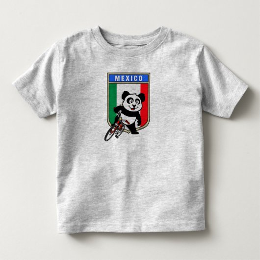 メキシコサイクリングパンダ トドラーTシャツ (正面)