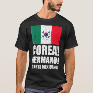 メキシコサウスコリアサッカーチャント国旗Korean Brothe Tシャツ