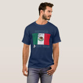 メキシコサッカーチーム国旗2022メキシコのサポーター Tシャツ (正面フル)