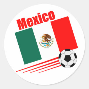 メキシコサッカーチーム ラウンドシール