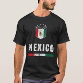メキシコサッカーファンのジャージーメキシコ国旗のサッカー Tシャツ (正面)