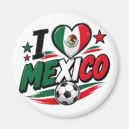 メキシコサッカーファン | メキシコの誇り フットボール マグネット