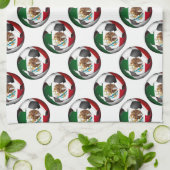 メキシコサッカーボール キッチンタオル (折り畳み)