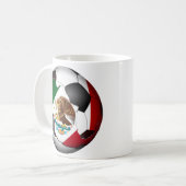 メキシコサッカーボール コーヒーマグカップ (正面左)