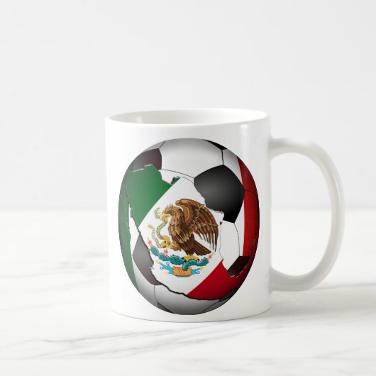 メキシコサッカーボール コーヒーマグカップ (右)