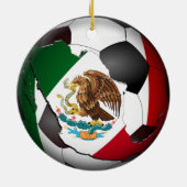 メキシコサッカーボール セラミックオーナメント (裏面)