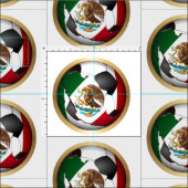 メキシコサッカーボール ファブリック (タイル)