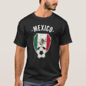 メキシコサッカーメキシコ国旗サッカーのメキシコプライドR Tシャツ (正面)