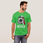 メキシコサッカーラブメキシコジャージーフットボールサッカー Tシャツ (正面フル)