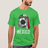 メキシコサッカーラブメキシコジャージーフットボールサッカー Tシャツ (正面)