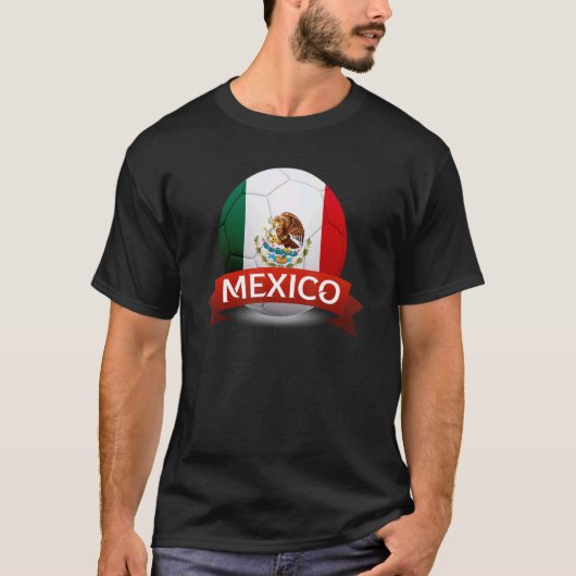 メキシコサッカー代表チーム世界サッカーチャンピオ Tシャツ (正面)