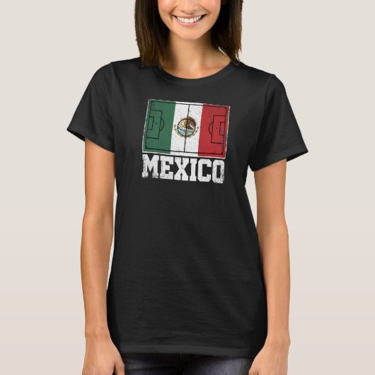 メキシコサッカー場国国旗メキシコプライド Tシャツ (正面)