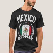 メキシコサッカー支援チームジャージーメキシコ国旗T-S Tシャツ (正面)
