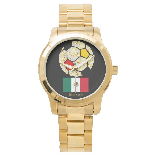 メキシコサッカー時計 腕時計 (正面)