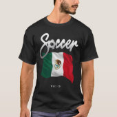 メキシコサッカー – メキシコ国旗 Tシャツ (正面)