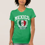 メキシコサッカー Tシャツ<br><div class="desc">メキシコのサッカーチームの支持者メキシコ人のTシャツ</div>