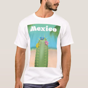 メキシコサボテン旅行ポスター Tシャツ
