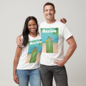 メキシコサボテン旅行ポスター Tシャツ (ユニセックス)