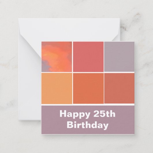 メキシコサンセットカラー ノートカード (正面)