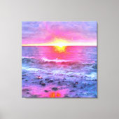 メキシコサンセット0909アート キャンバスプリント (正面)