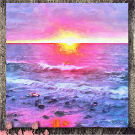 メキシコサンセット0909アート キャンバスプリント