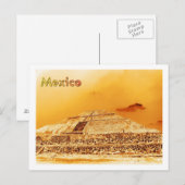 メキシコサンピラミッド ポストカード (正面/裏面)