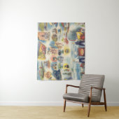 メキシコシティおよび周辺の寓話的な地図 タペストリー (インサイチュ)