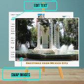 メキシコシティのコンデサネイバーシティファウンテン ポストカード