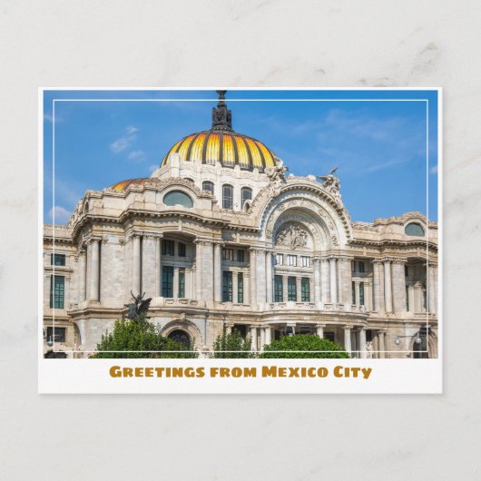 メキシコシティのファインアート宮殿 ポストカード (正面)