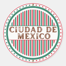 メキシコシティのプライドエンブレム – メキシコのアイデンティティ ラウンドシール