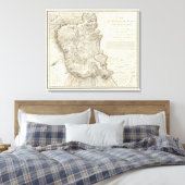 メキシコシティの地図 キャンバスプリント (インサイチュ (寝室))