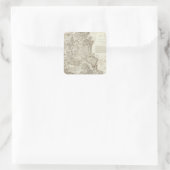 メキシコシティの地図 スクエアシール (バッグ)