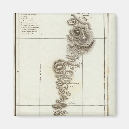 メキシコシティへのアカプルコの地図 マグネット (正面)