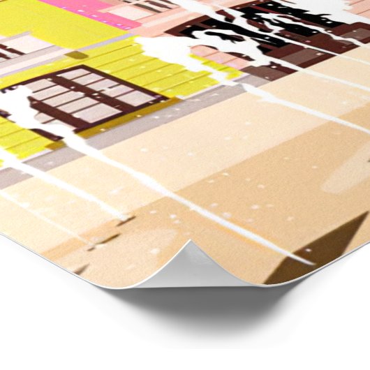 メキシコシティへの旅行アート ポスター (角)