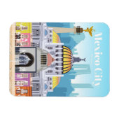 メキシコシティへの旅行アート マグネット (横)