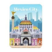 メキシコシティへの旅行アート マグネット (縦)
