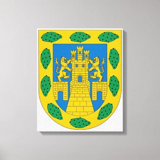 メキシコシティコートオブアームズ キャンバスプリント (正面)