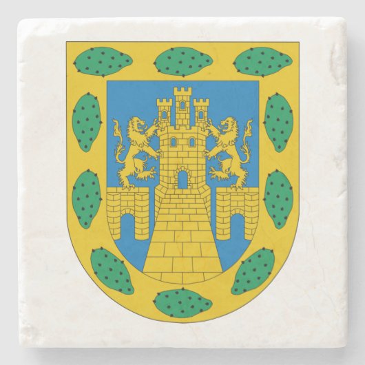 メキシコシティコートオブアームズ ストーンコースター (正面)