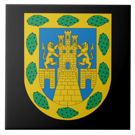 メキシコシティコートオブアームズ タイル (正面)