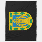 メキシコシティコートオブアームズ フリースブランケット (正面)
