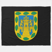 メキシコシティコートオブアームズ フリースブランケット (正面(横))