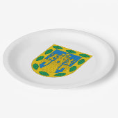 メキシコシティコートオブアームズ ペーパープレート (アングル)