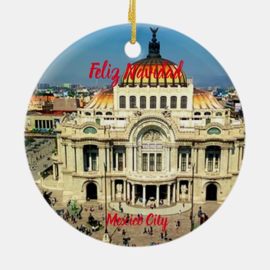 メキシコシティシーニックオーナメント セラミックオーナメント (裏面)