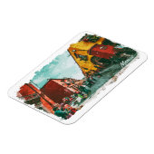 メキシコシティビューCDMXレトロヴィンテージトラベル マグネット (左側)