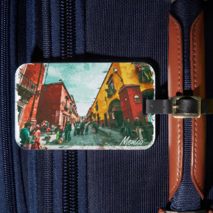 メキシコシティビューCDMXレトロヴィンテージトラベル ラゲッジタグ