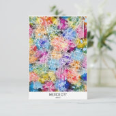 メキシコシティメキシコの地図 サンキューカード (スタンド正面)