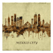 メキシコシティメキシコシティスケープ ポスター (正面)