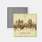 メキシコシティメキシコシティスケープ マグネット (正面/裏面)