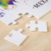 メキシコシティメキシコスカイライン ジグソーパズル (側面)